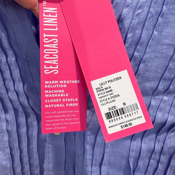 Lilly Pulitzer Sarasota Tunic Top
SKU:	889069988777
Color:	Lillys Lilac
Size:	M - Picture 2 of 3